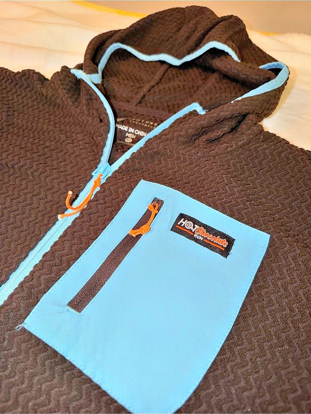 Hot Chocolate Men's Brown & Blue Performance Jacket XL